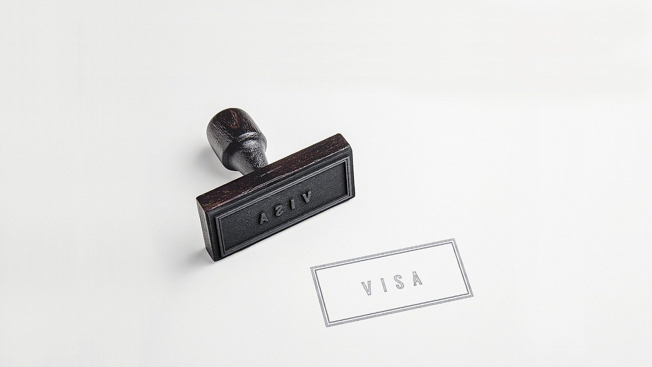 Passport with visa stamp – Schengen visa for persons of Lithuanian descent