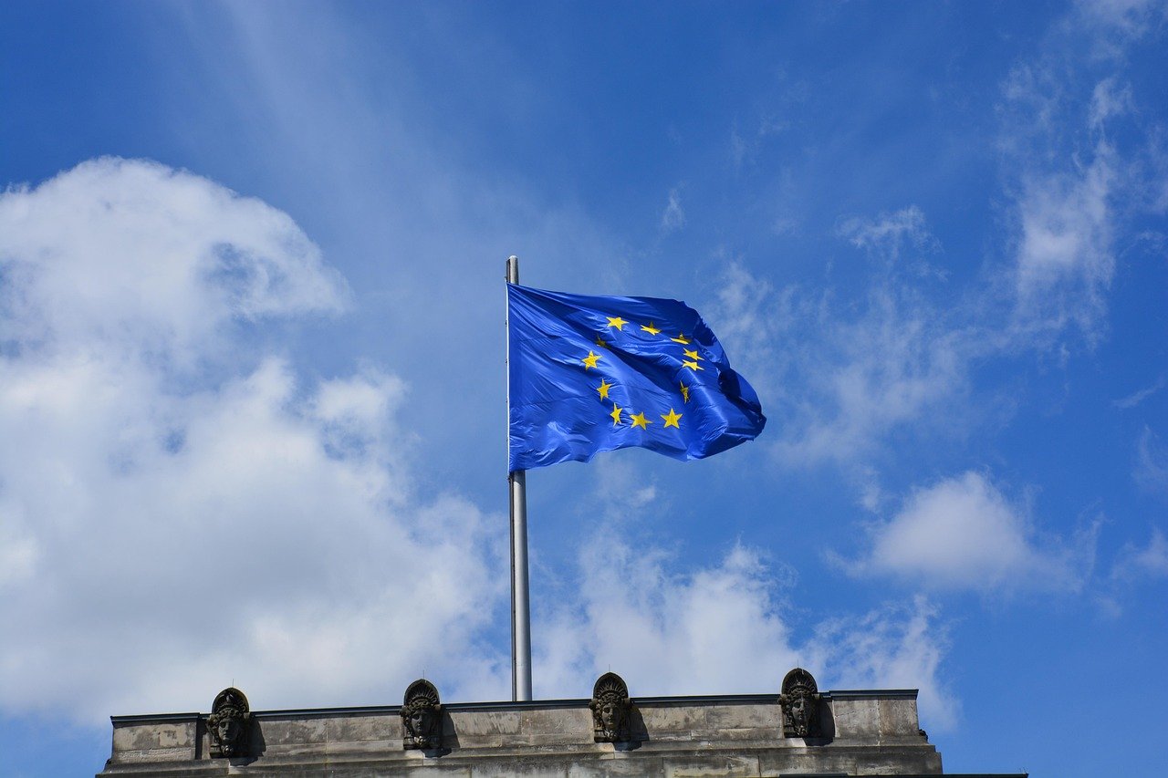European Union flag with stars – rights of EU citizens